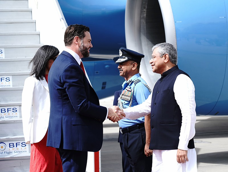 In Images: US Vice President JD Vance arrives in India