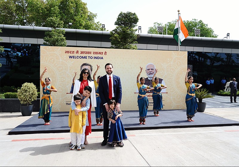 In Images: US Vice President JD Vance arrives in India