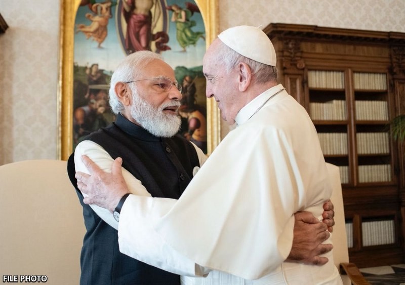 PM Modi condoles the passing of Pope Francis, shares throwback images
