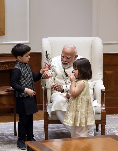 In Images: US Vice President JD Vance meets PM Modi in Delhi