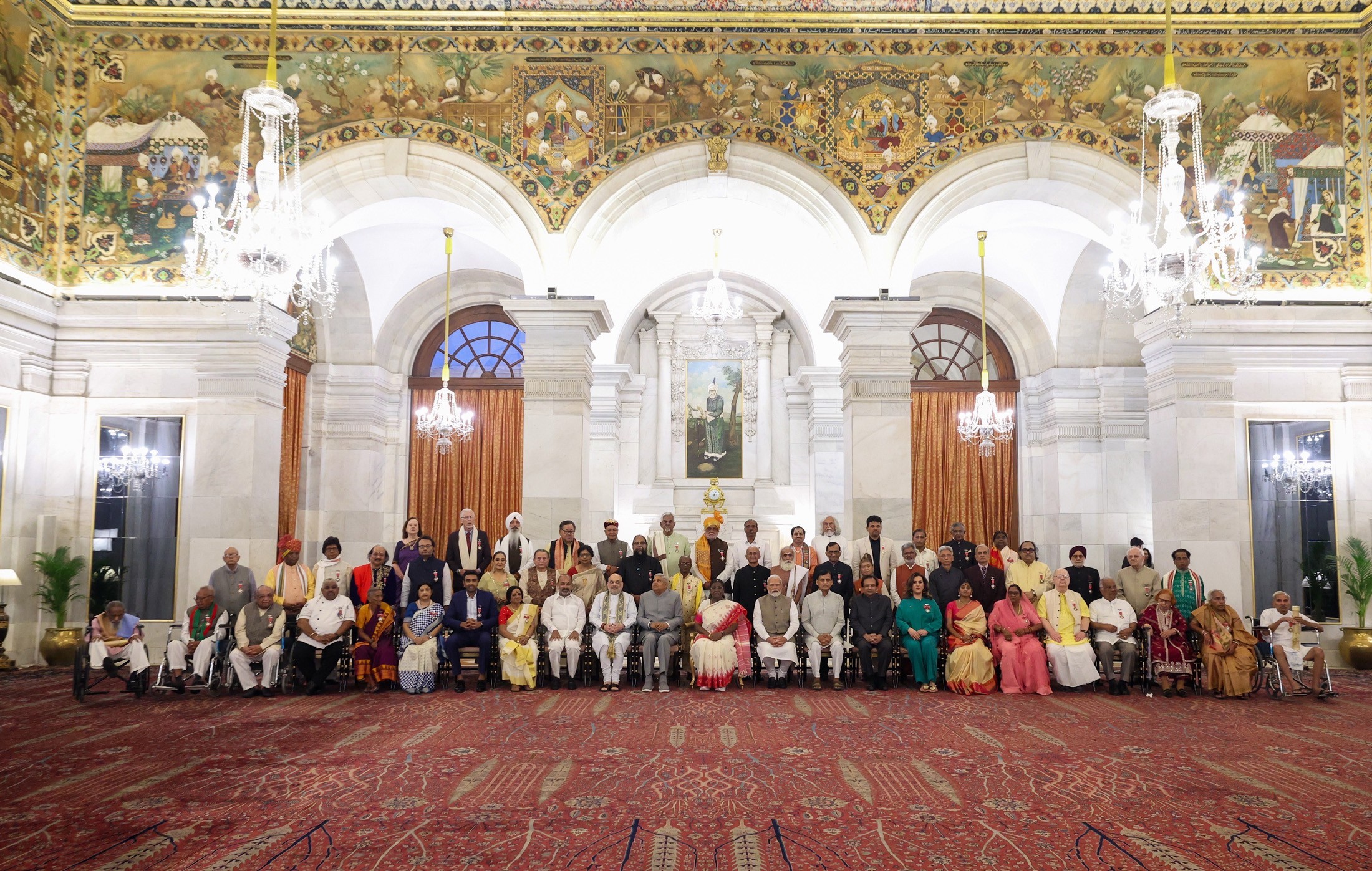 In Images: President Murmu presents 2025 Padma Awards at Rashtrapati Bhavan