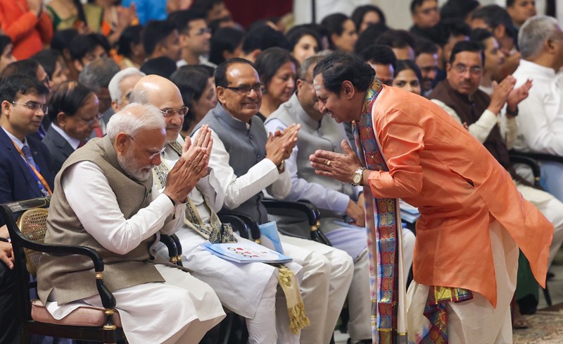 In Images: President Murmu presents 2025 Padma Awards at Rashtrapati Bhavan