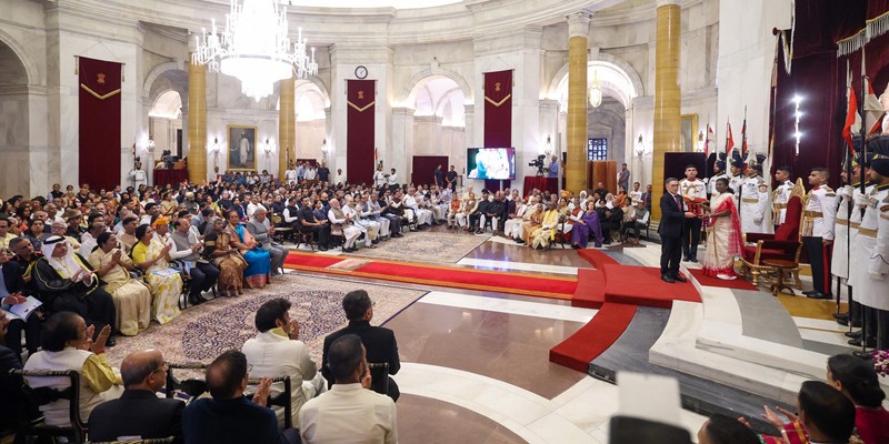 In Images: President Murmu presents 2025 Padma Awards at Rashtrapati Bhavan
