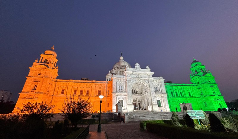 Victoria Memorial draped in Tricolour ahead of International Museum Day celebrations