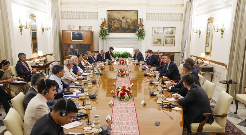 In Images: Paraguay President Santiago Palacios meets PM in New Delhi