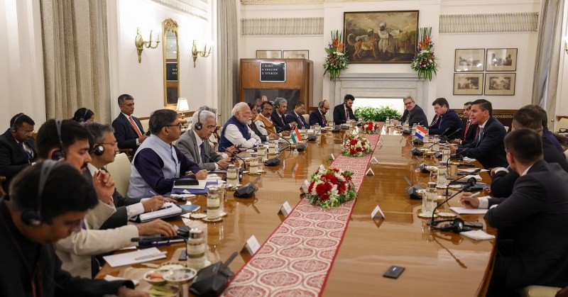 In Images: Paraguay President Santiago Palacios meets PM in New Delhi