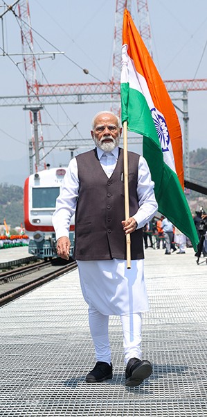 In Images: PM Modi inaugurates world's tallest railway bridge in Jammu and Kashmir