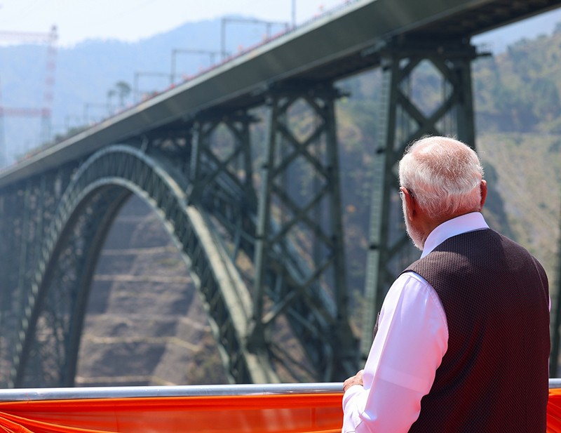 In Images: PM Modi inaugurates world's tallest railway bridge in Jammu and Kashmir