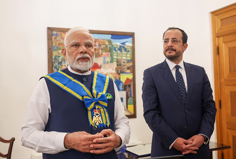 In Images: PM Modi conferred with highest honour of Cyprus