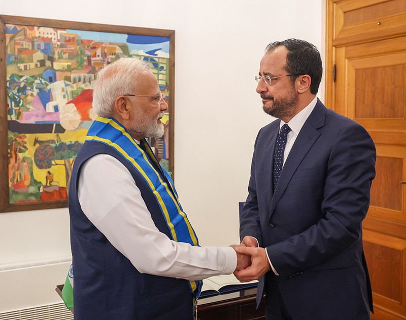 In Images: PM Modi conferred with highest honour of Cyprus