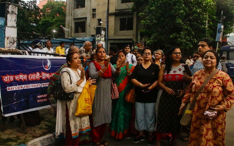 In Images: Protest against Kasba rape incident in Kolkata