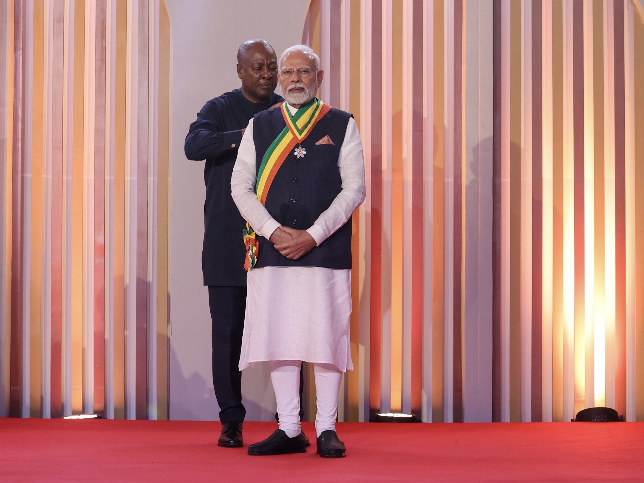 In Images: PM Modi conferred with Ghana's national honour
