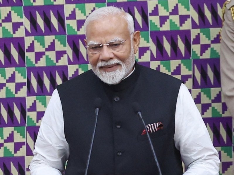 In Images: PM Modi addresses Ghanaian Parliament during landmark visit