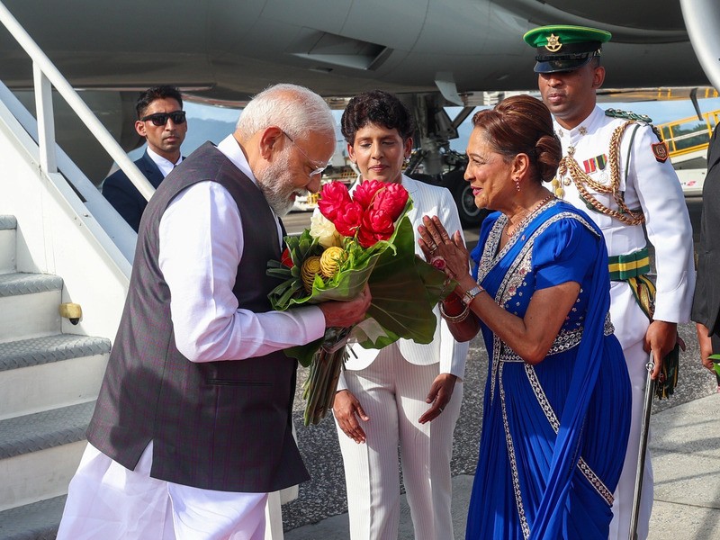 In Images: PM Modi arrives in Trinidad and Tobago