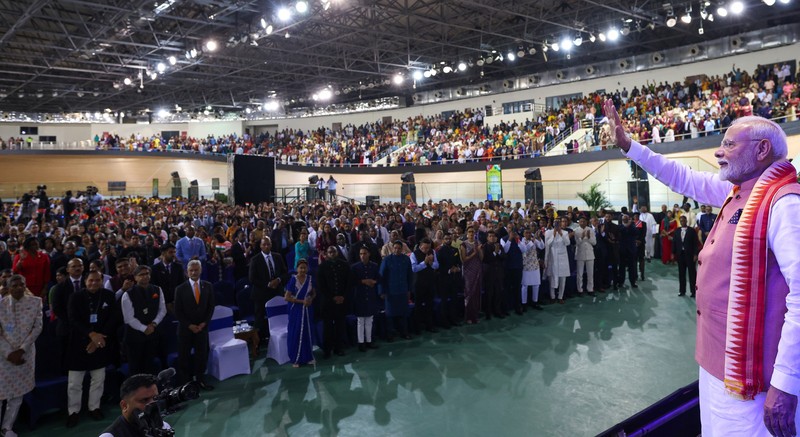 In Images: PM Modi addresses Indian community in Trinidad and Tobago