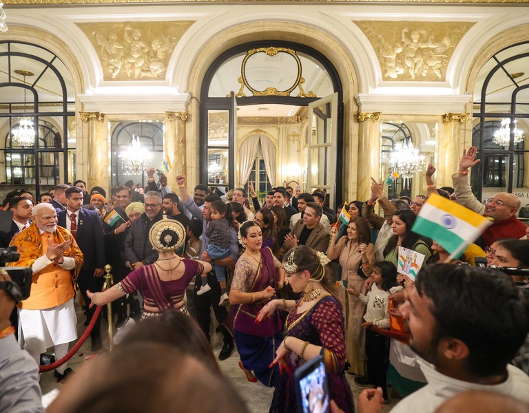 In Images: PM Modi welcomed by Indian diaspora in Buenos Aires