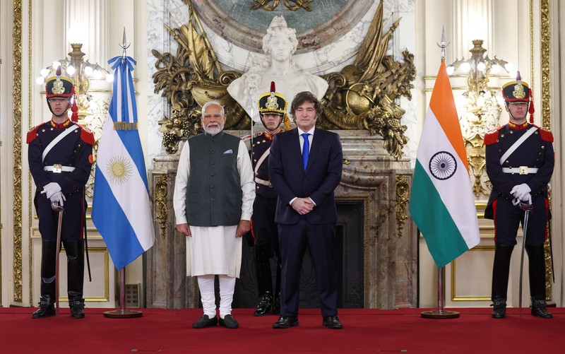 In Images: PM Modi meets Argentinian Prez Javier Gerardo Milei
