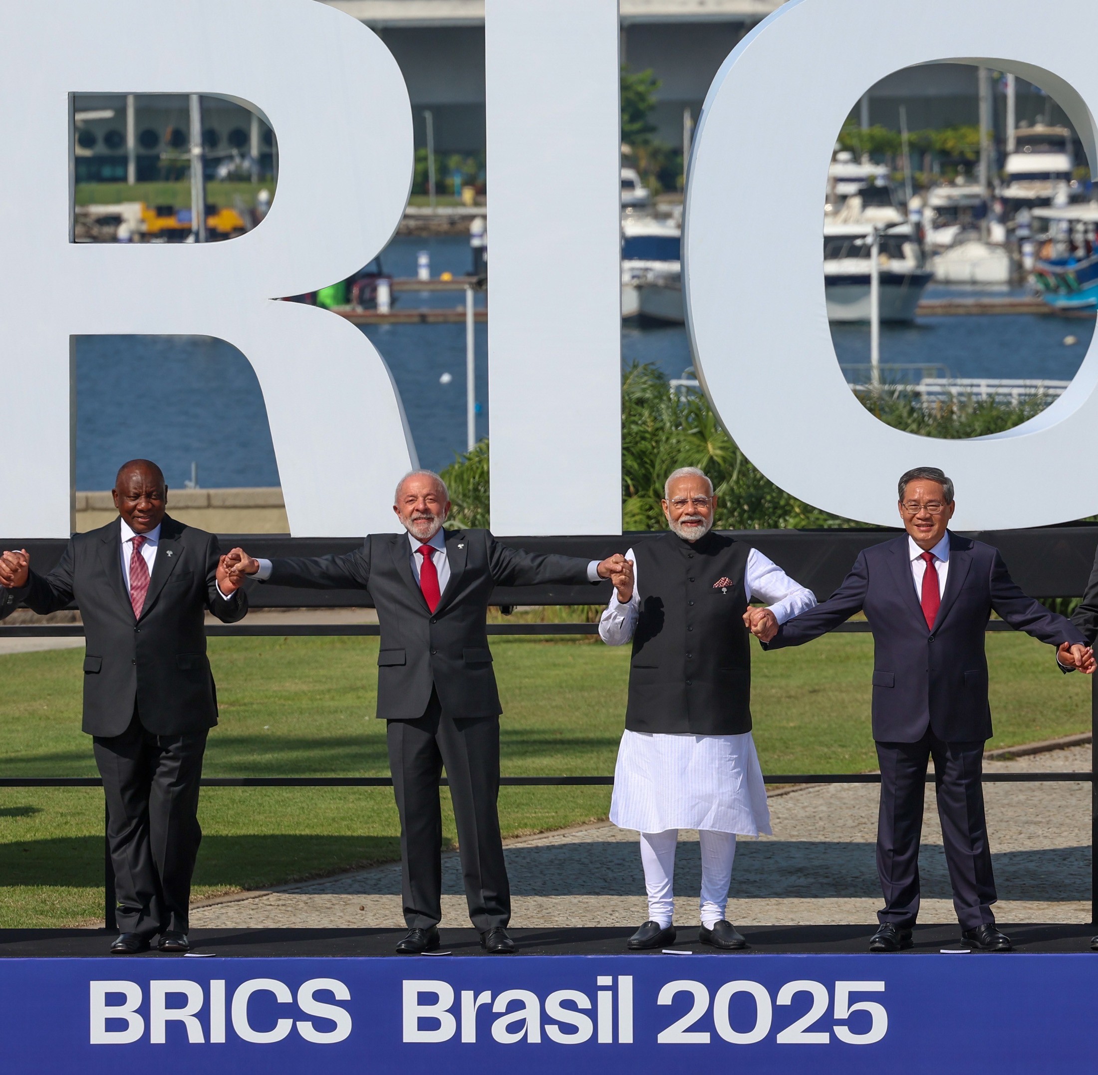 In Images: PM Modi joins BRICS leaders for family photo at 17th Summit in Brazil