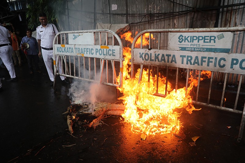 In Images: Bharat Bandh called by 10 trade unions