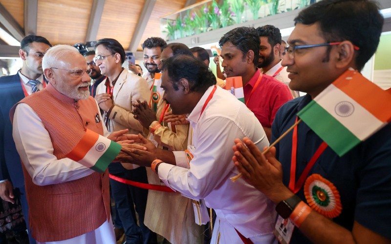 In Images: PM Modi welcomed by Indian diaspora in Maldives