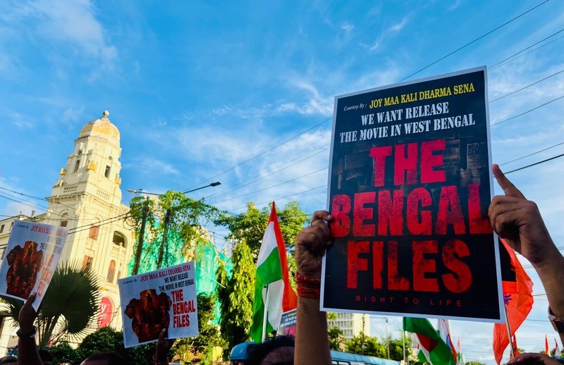 In Images: Protesters demand release of Vivek Agnihotri’s ‘Bengal Files’ in West Bengal