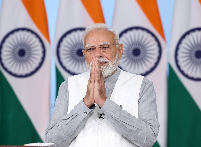 In Image: PM Modi addresses Ahmedabad girls’ hostel opening via video