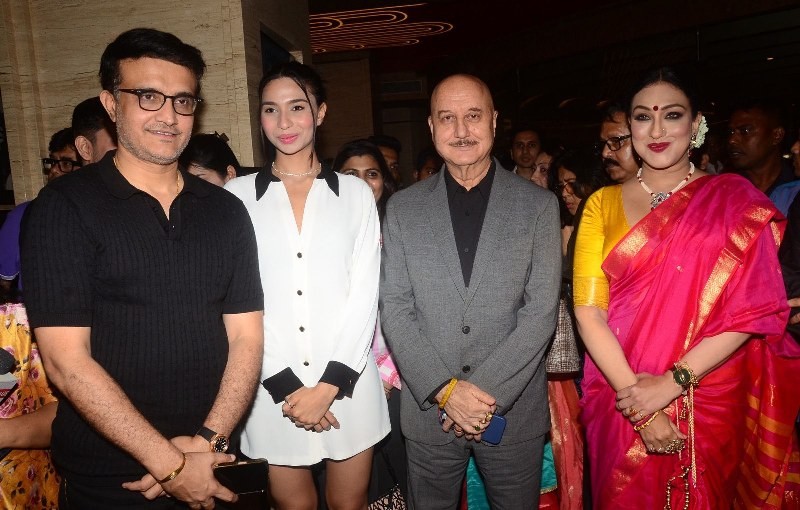 In Images: Anupam Kher, Rituparna Sengupta promote each other’s films in Kolkata