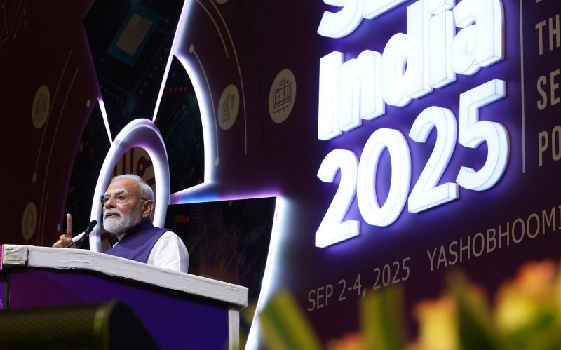 In Images: PM Modi addresses gathering at SEMICON 2025