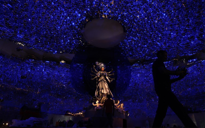 In Images: Arjunpur Amra Sabai Club presents ‘Mukhamukhi’ theme this Durga Puja