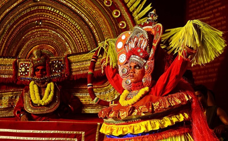 In Images: 66 Palli Club brings Kerala’s sacred Theyyam to Durga Puja for the first time