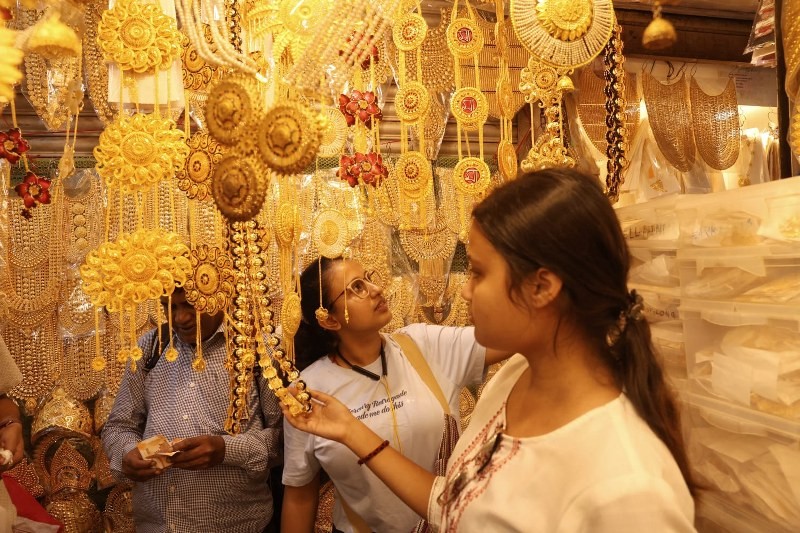 In Images: Kolkata markets shine with imitation jewellery ahead of Kali Puja