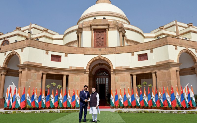 In Images: PM Modi meets Mongolian Prez, announces free visas to Mongolian citizens