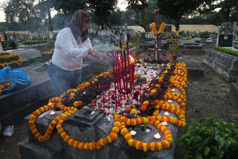 In Images: People honour the departed on All Souls’ Day in Kolkata