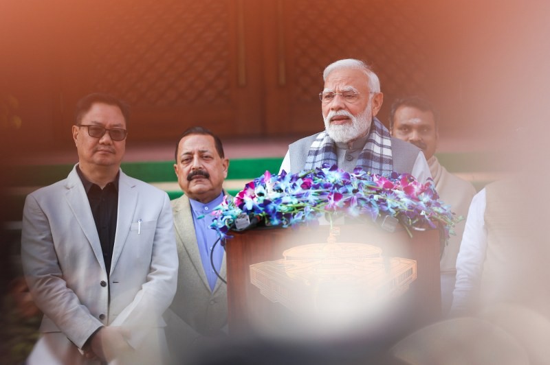 In Images: PM Modi addresses media ahead of Winter Session of Parliament
