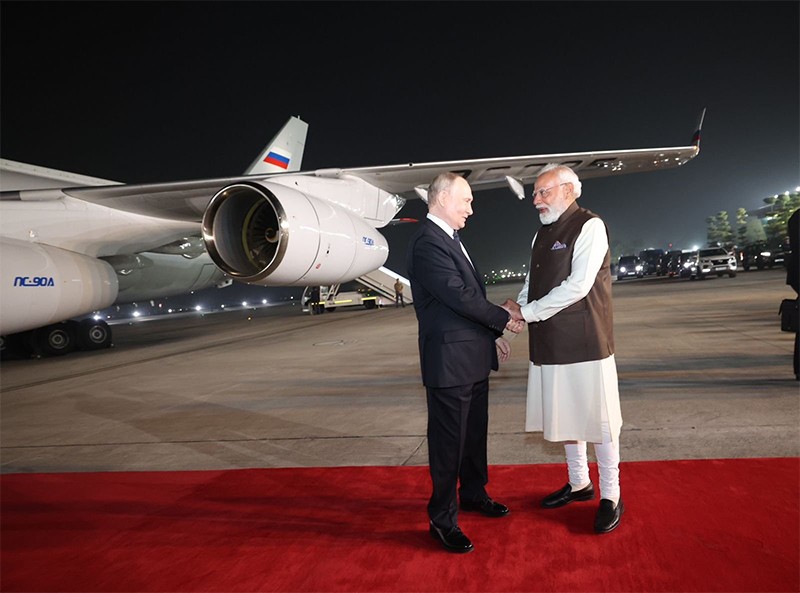 In Images: PM Modi welcomes Vladimir Putin for India-Russia Summit