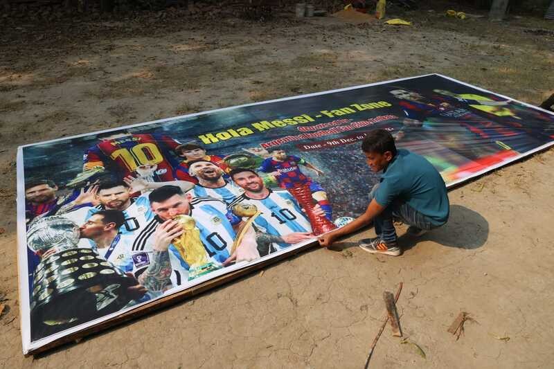 In Images: Kolkata prepares for Messi’s arrival