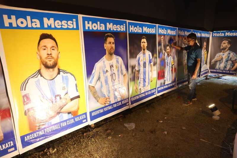 In Images: Kolkata prepares for Messi’s arrival