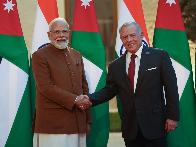 In Images: PM Modi holds delegation talks with Jordan