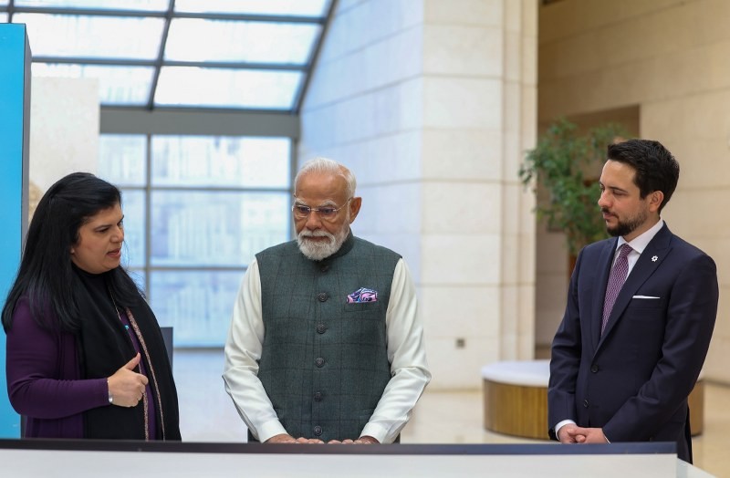 In Images: Modi visits Jordan Museum at Amman