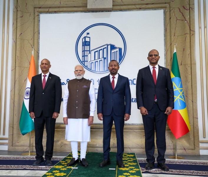 In Images: PM Modi arrives in Ethiopian Parliament