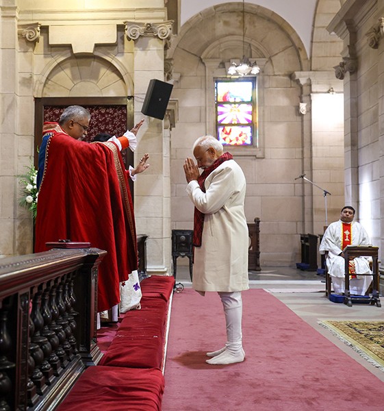 In Images: Inside PM Modi’s Christmas visit to Delhi church