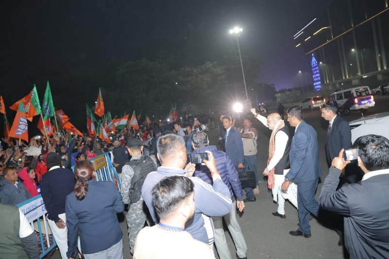 In images: Amit Shah arrives in Kolkata for a 3-day visit in poll-bound West Bengal