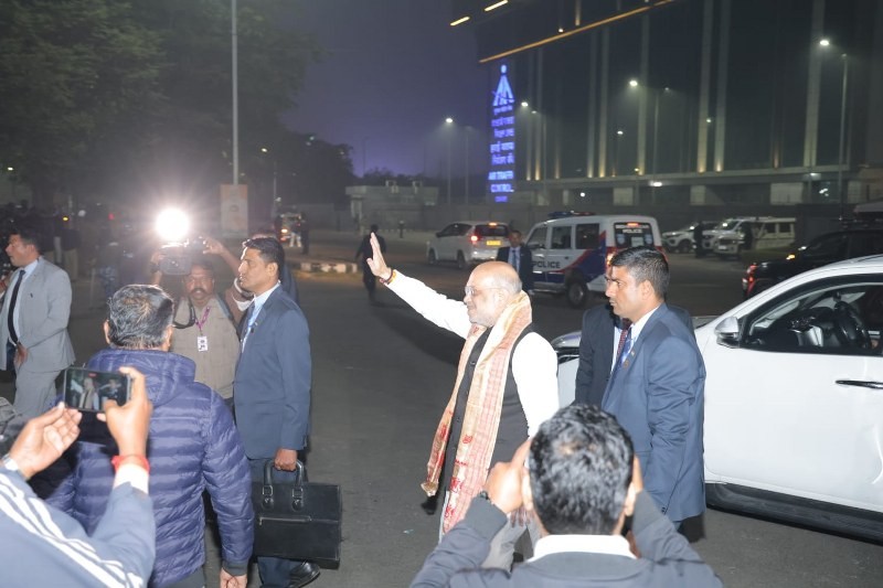 In images: Amit Shah arrives in Kolkata for a 3-day visit in poll-bound West Bengal