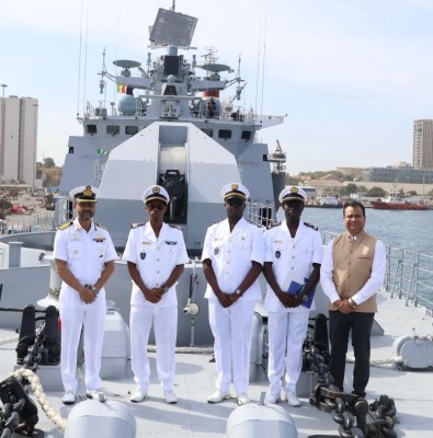 Indian Navy's INS Tushil visits Senegal as part of operational deployment