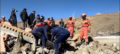 Death toll  from Tibet earthquake rises to 126, rescuers brave biting cold weather to save those trapped under debris