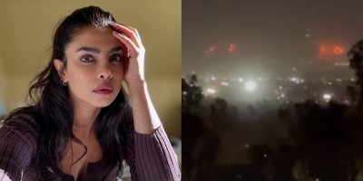 Priyanka Chopra shares video of Los Angeles wildfire that forced several Hollywood A-listers to flee