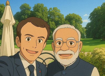 French Embassy shares Ghibli-style Narendra Modi, Macron image on X to pay tribute to India-France friendship