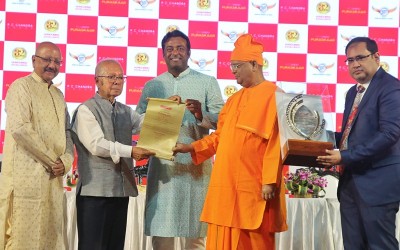 Tennis legend Leander Paes honoured with P.C. Chandra Puraskar in Kolkata