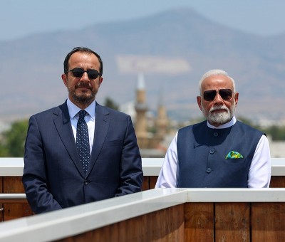 In Images: PM Modi, Cyprus President Nikos Christodoulides take tour of Historic Centre of Nicosia in Cyprus