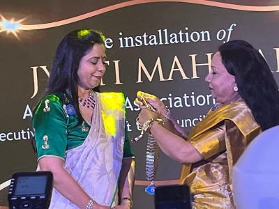 Jyoti Mahipal installed as 50th Association President of Inner Wheel Clubs in India